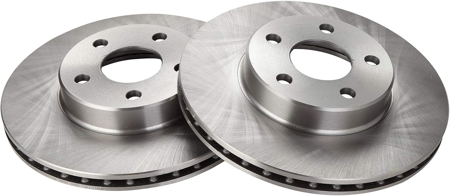 TRQ Front Disc Brake Rotor Pair Set for Achieva Beretta Cavalier