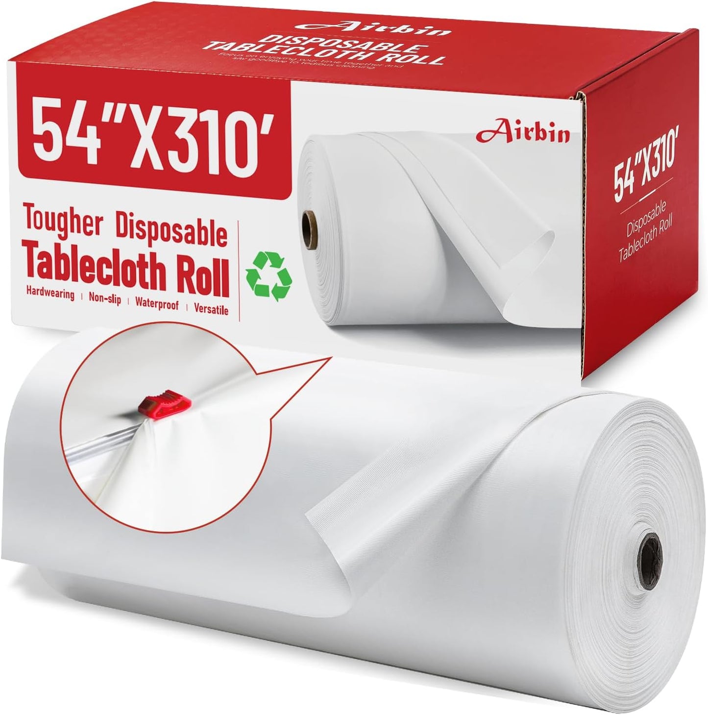 Plastic Table Cloth Roll for Parties, Weddings, and More