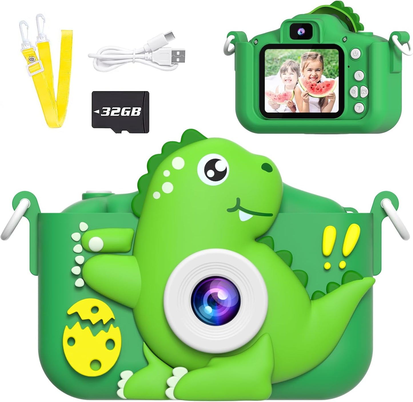 Dinosaur Selfie Kids Camera 1080P HD - Capture Memories Effortlessly!