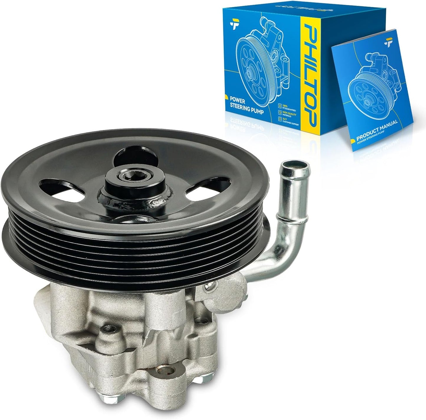 PHILTOP Power Steering Pump for 2006-2010 Sonata 2.4L
