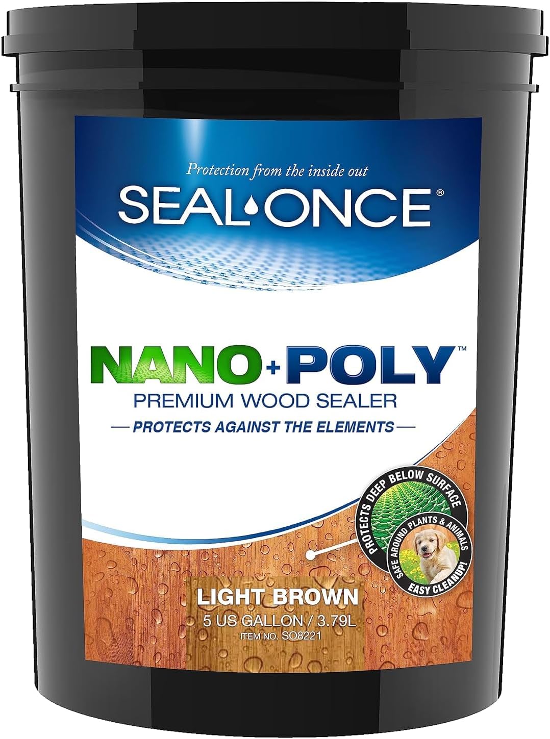 Seal-Once Nano+Poly Wood Sealer - Premium Waterproof Sealant