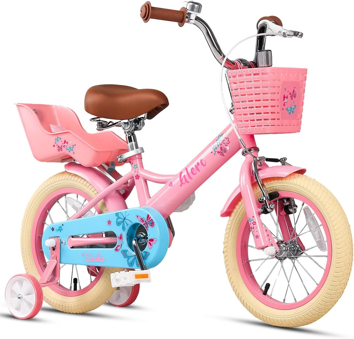Glerc Sasha Girls Bike for Ages 2-13, Retro Style Bicycle