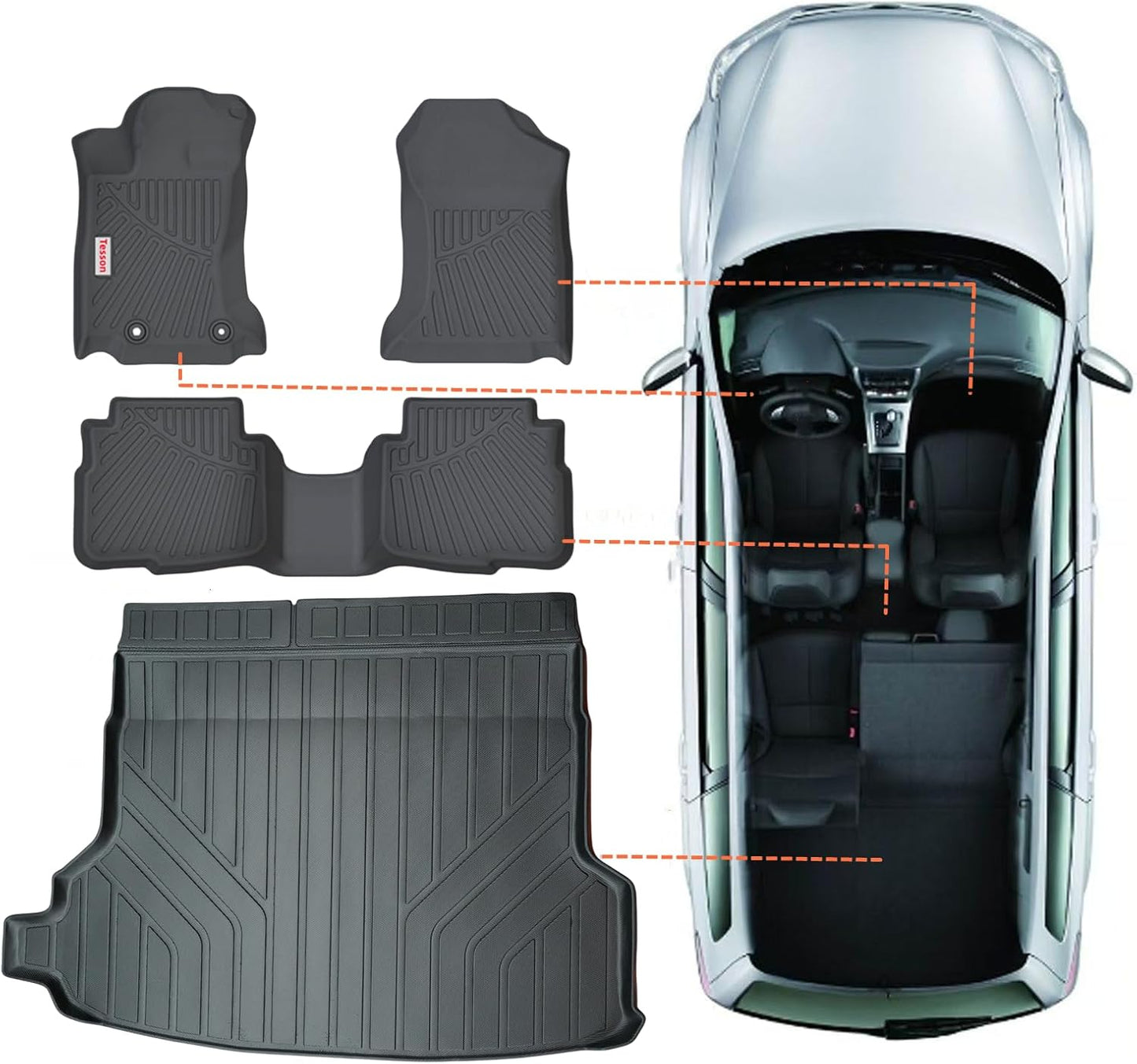 Custom Fit Tesson Floor Mats for Subaru Forester 2025 2026