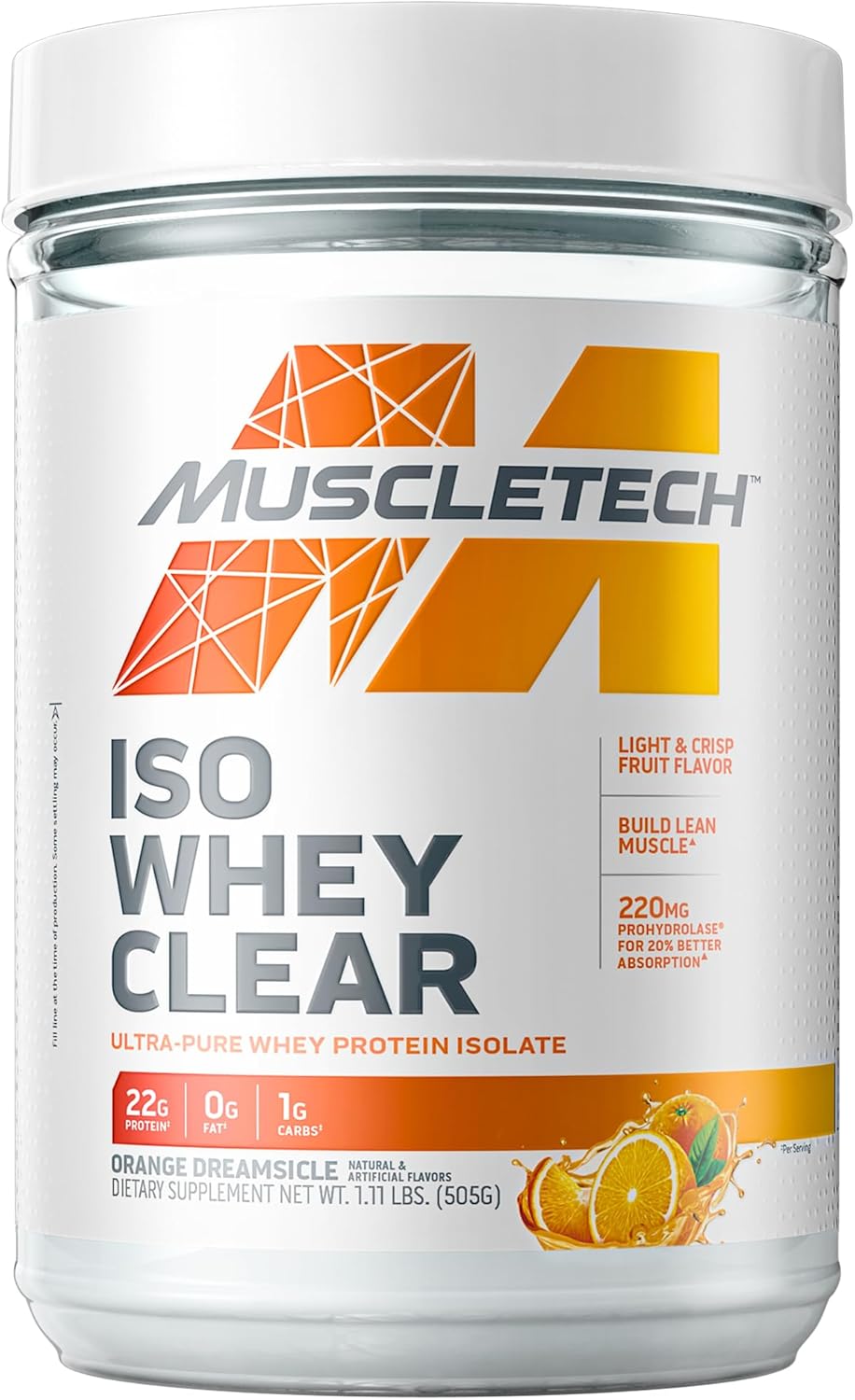 MuscleTech Iso Whey Clear Protein Powder for a Refreshing Boost