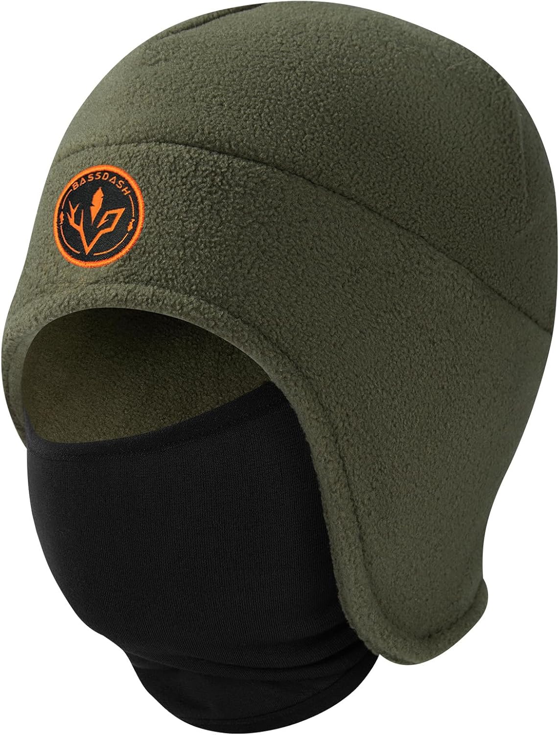 BASSDASH 2-in-1 Fleece Hat with Ski Mask - Ultimate Cold Protection!