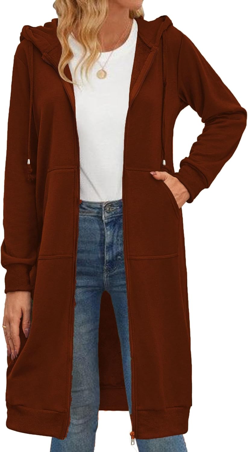 Zeagoo Women's Zip Up Hoodies for Cozy Fall Fashion Style