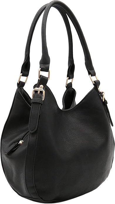 Light-weight 3 Compartment Faux Leather Medium Hobo Bag Review