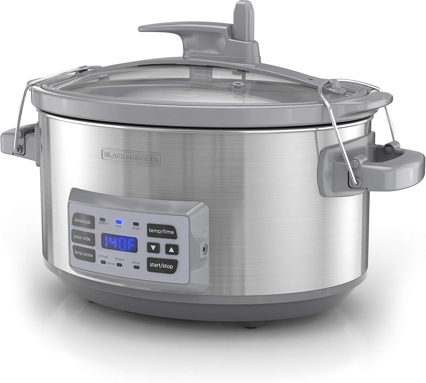 BLACK+DECKER 7-Quart Digital Slow Cooker with Temperature Probe