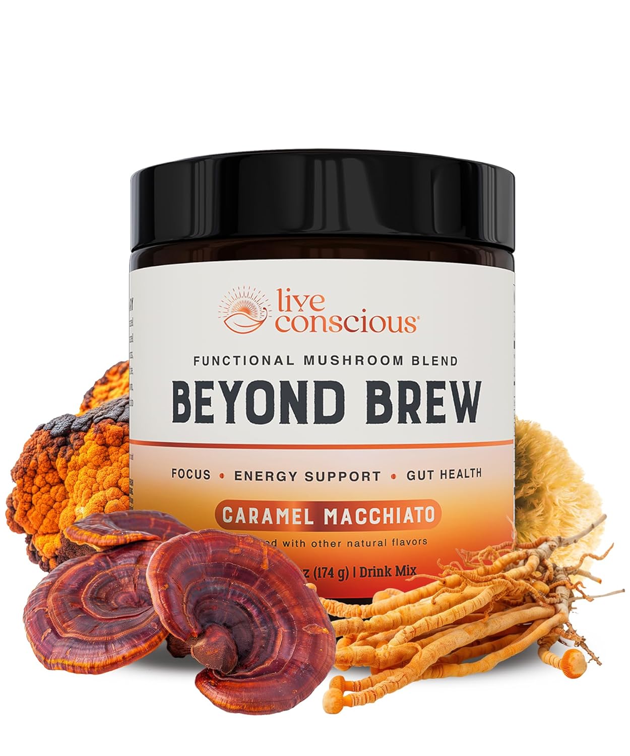 Beyond Brew Caramel Macchiato Coffee Alternative for Energy