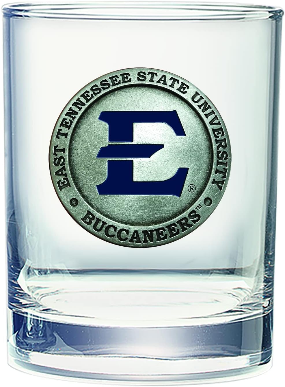 Heritage Pewter Eastern Tennessee State Double Old Fashion Glass