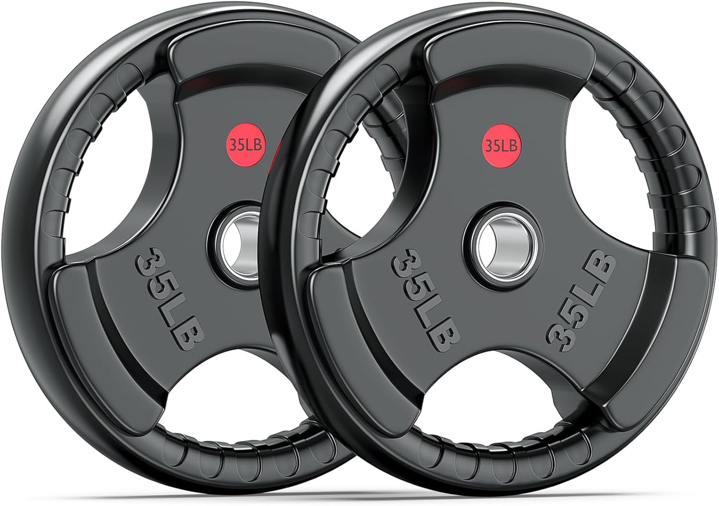 XDDIAS Rubber Weight Plates for Strength Training and Weightlifting