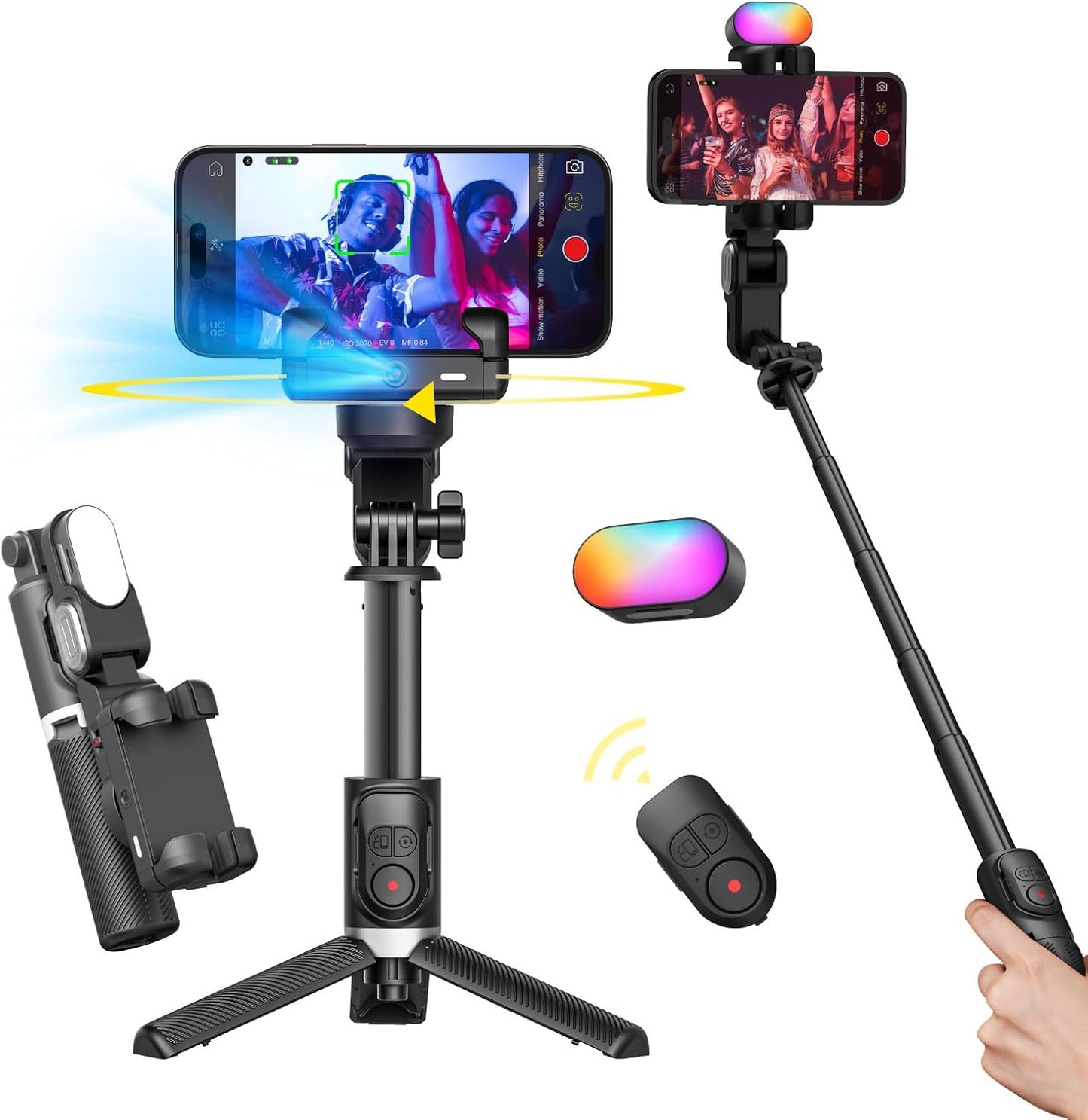 Gimbal Stabilizer for Smartphone with 360 Rotation for Vlogging