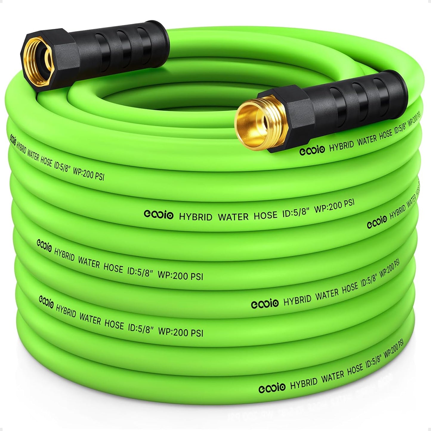 Non-Expanding 75 ft Garden Hose - Lightweight & Kink Resistant
