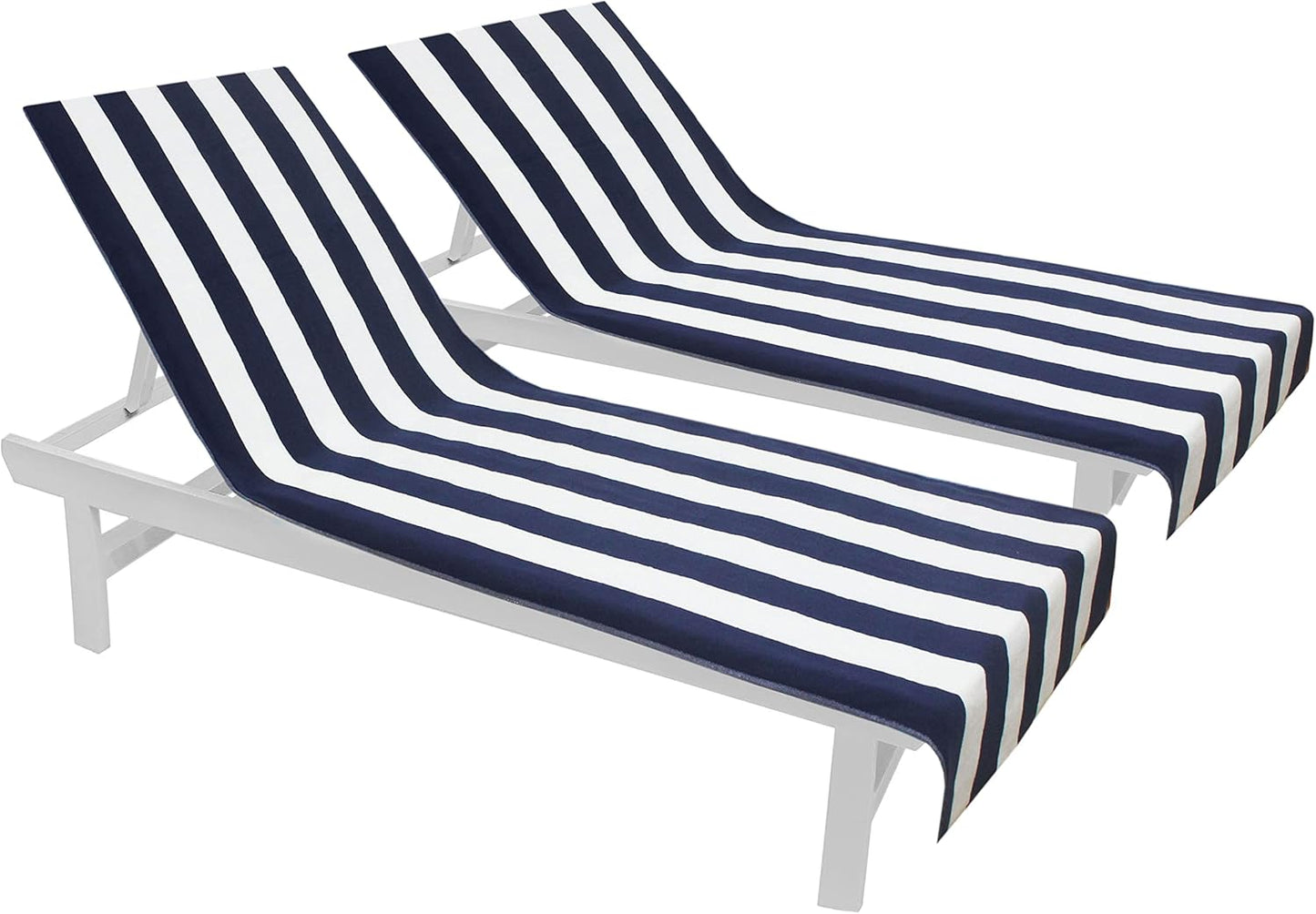 COTTON CRAFT Pool Lounge Chair Cover Set - Oversized Comfort