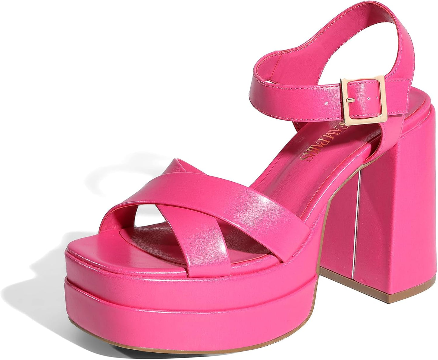 DREAM PAIRS Women's Platform Chunky Heels for Stylish Comfort