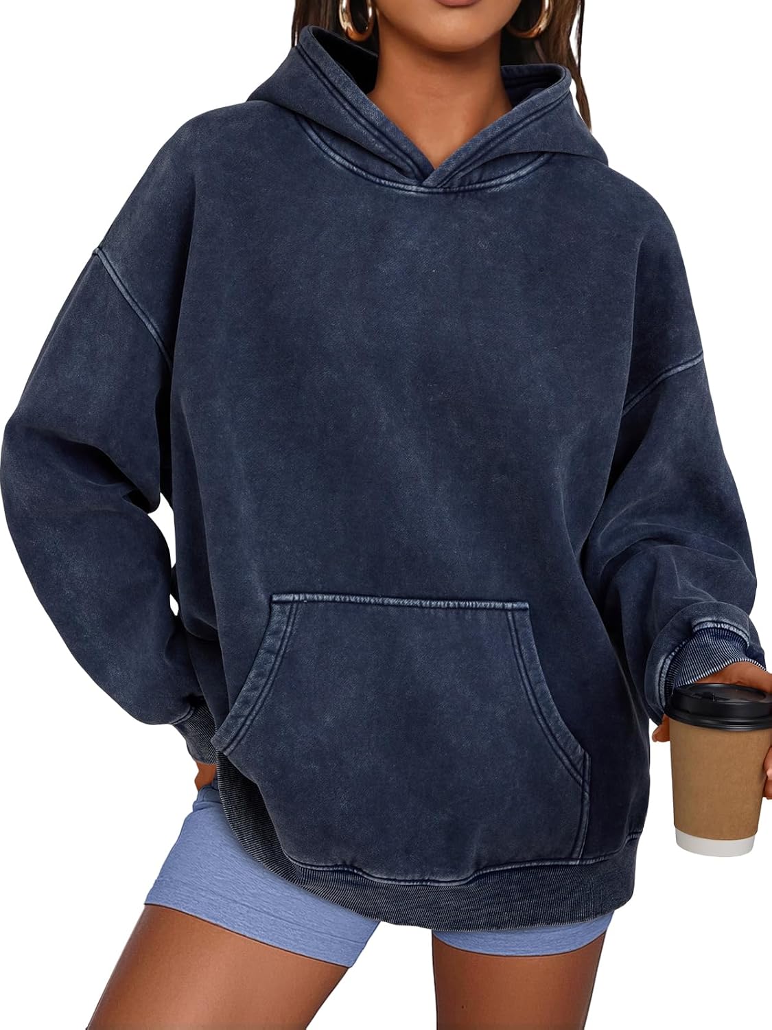Trendy Queen Oversized Hoodies for Women - Cute Pullover Sweatshirt