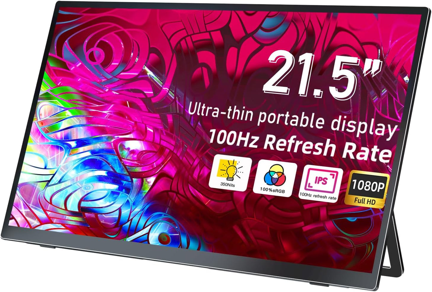 Ultra-Responsive 21.5 Portable Monitor for Gaming & Travel