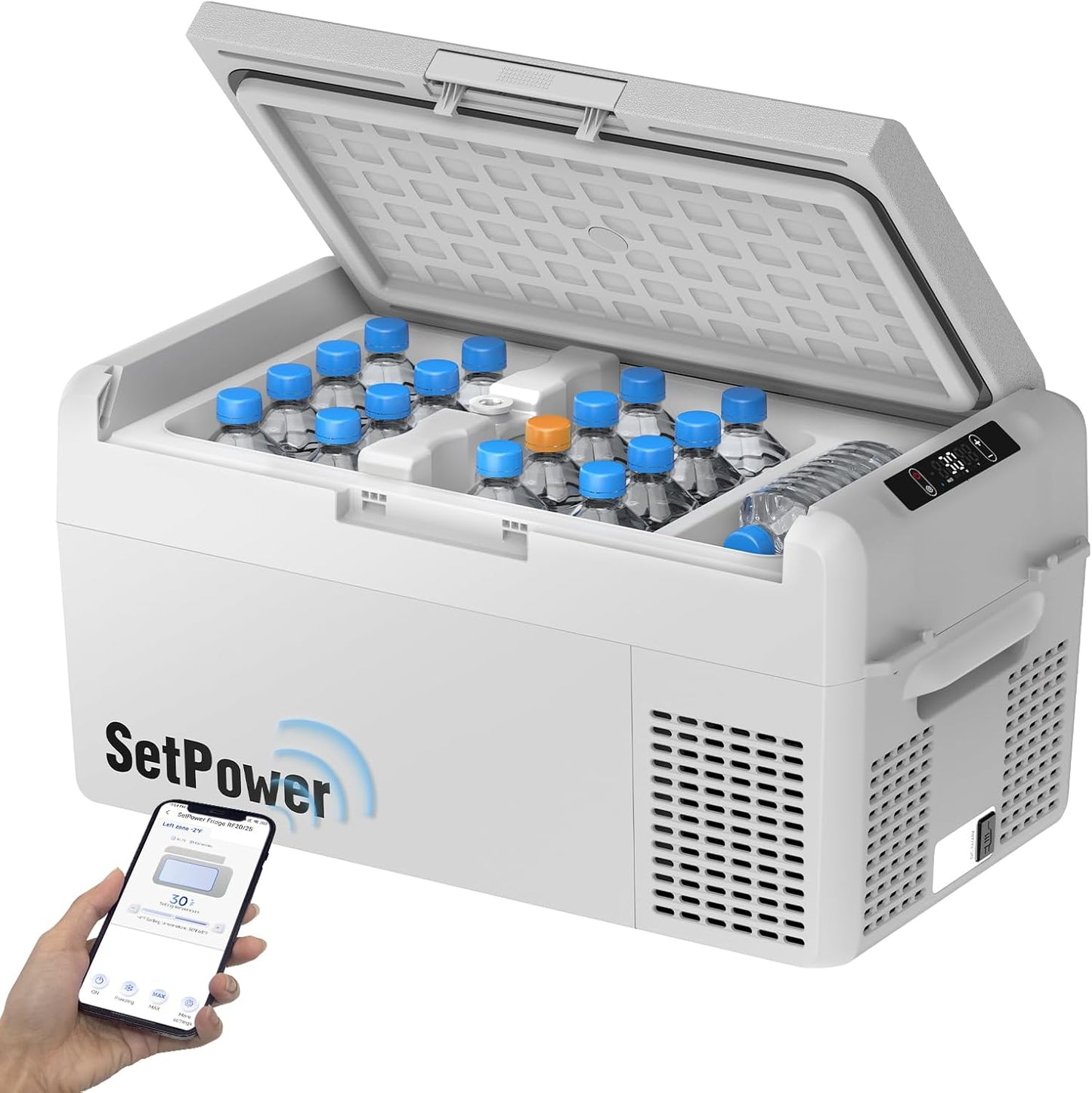 Setpower 12V Refrigerator for Vehicles - 50 Hours Backup Cooling