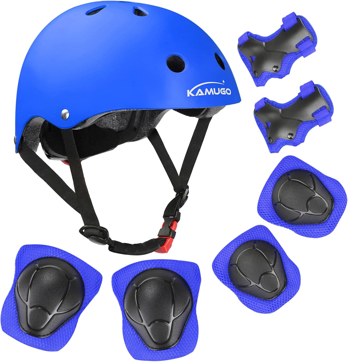 KAMUGO Kids Bike Helmet & Protective Gear Set