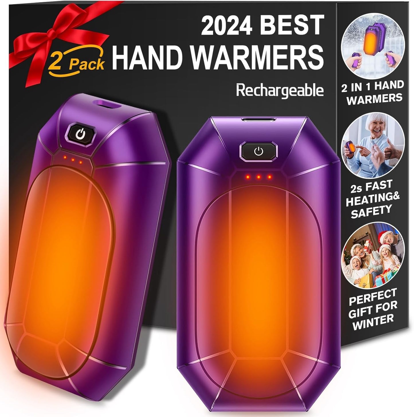 Portable AI Hand Warmers - Rechargeable Bliss!