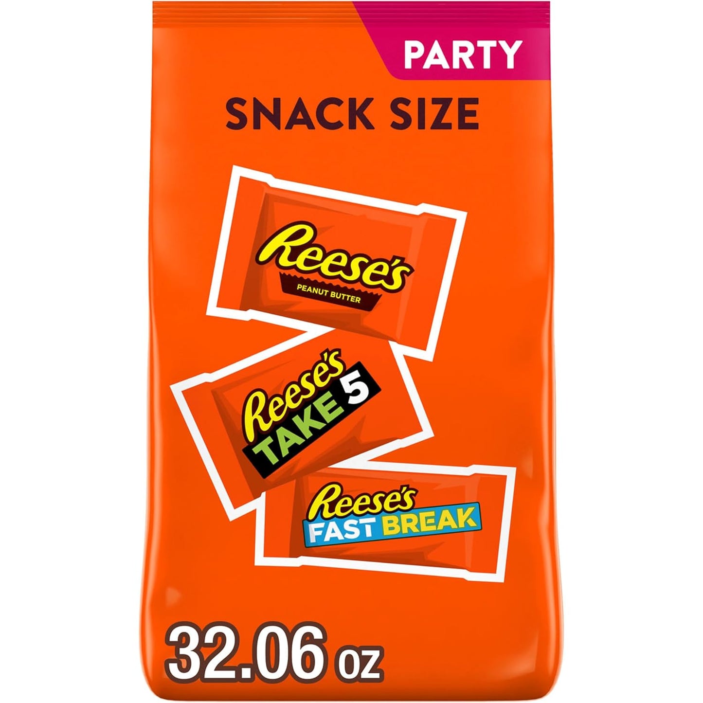 REESE'S Assorted Chocolate and Peanut Butter Snack Size Party Pack