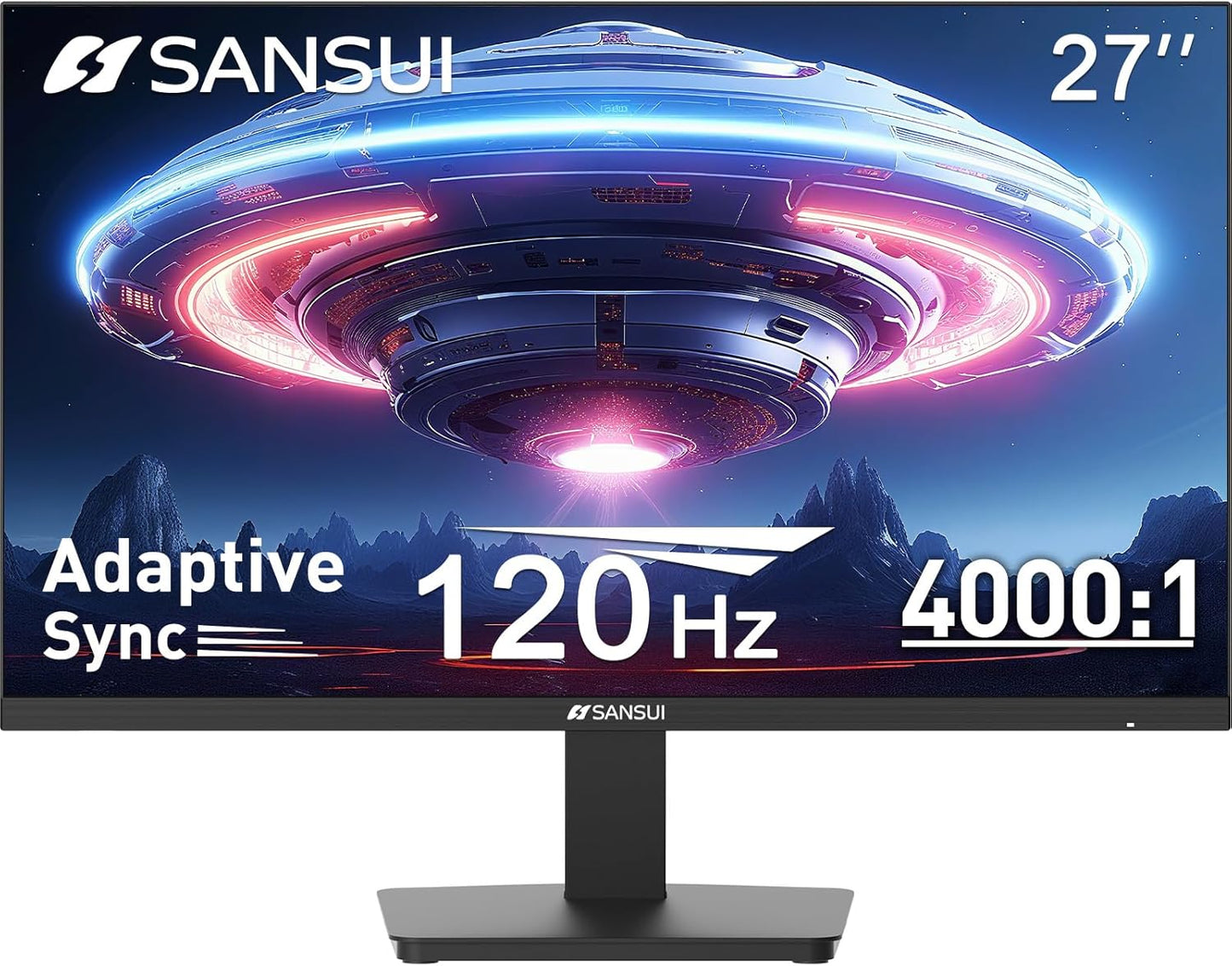 SANSUI 27 Inch 120Hz FHD Monitor with FreeSync and HDR Features