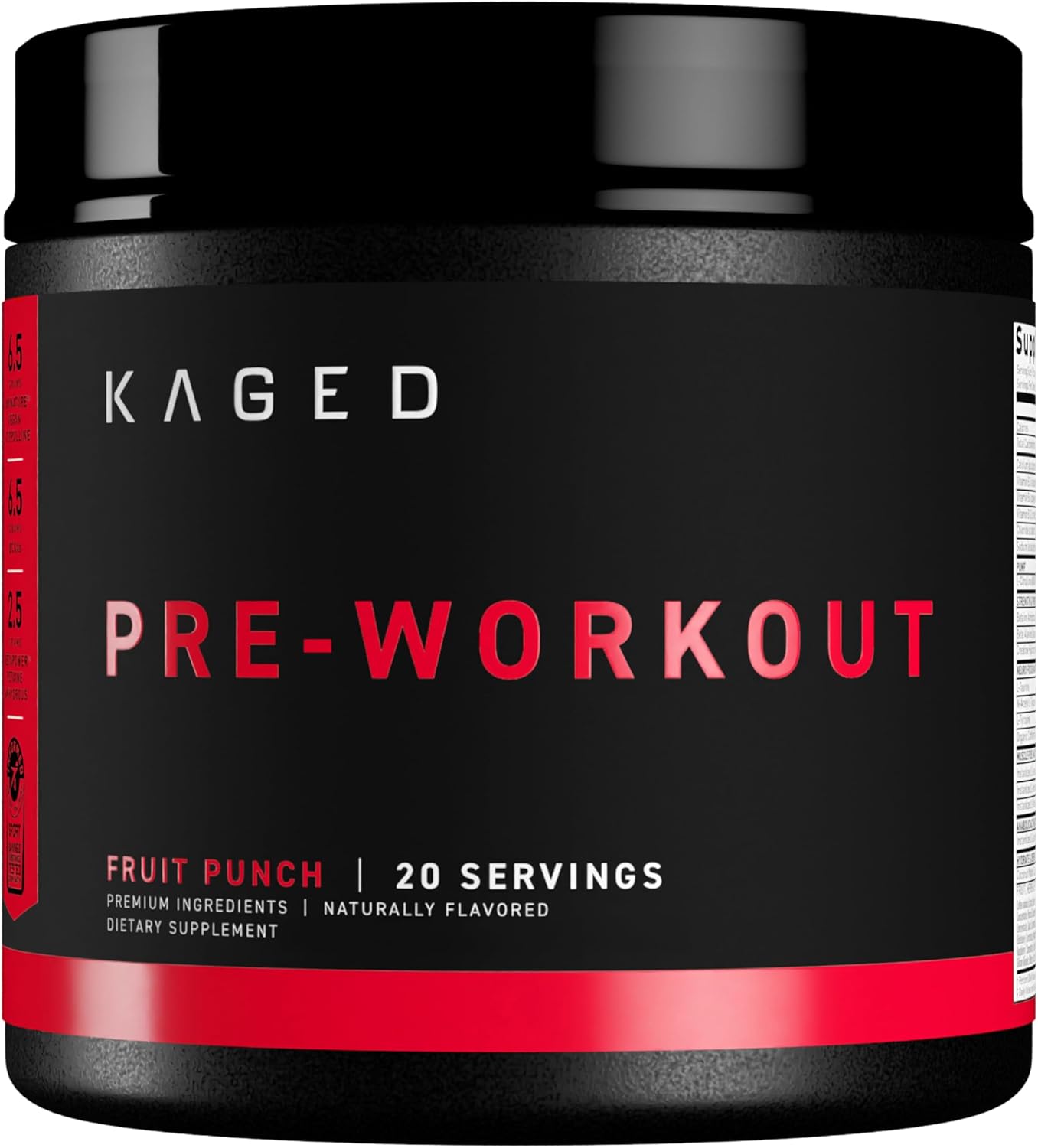 Kaged Pre Workout Powder with Creatine & BCAAs for Energy