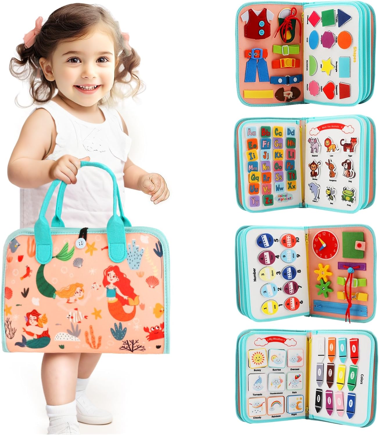 Montessori Toddler Busy Board - Develop Fine Motor Skills!