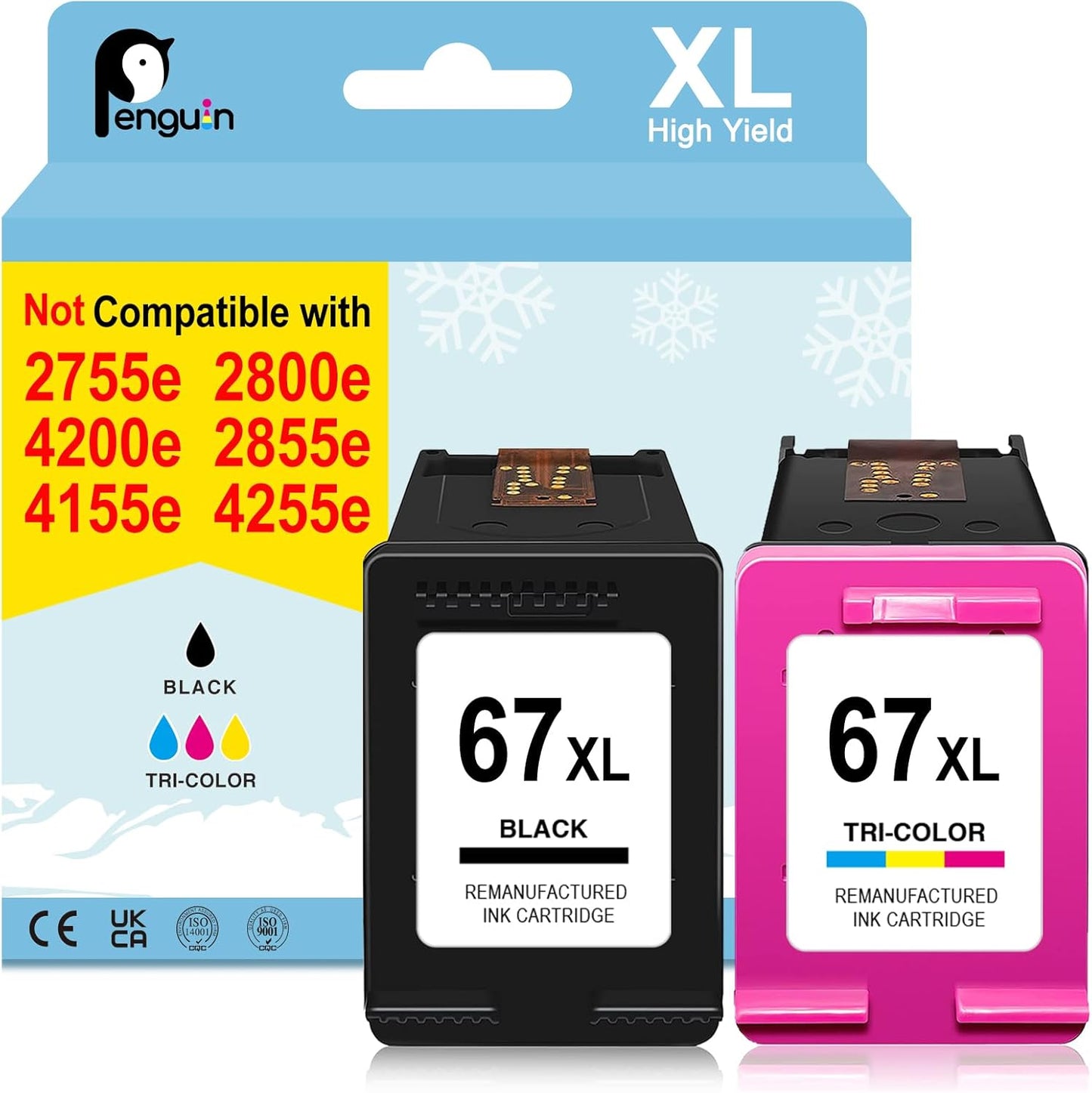 67XL for HP Ink 67 Envy 6458e Cartridges Combo Pack Review