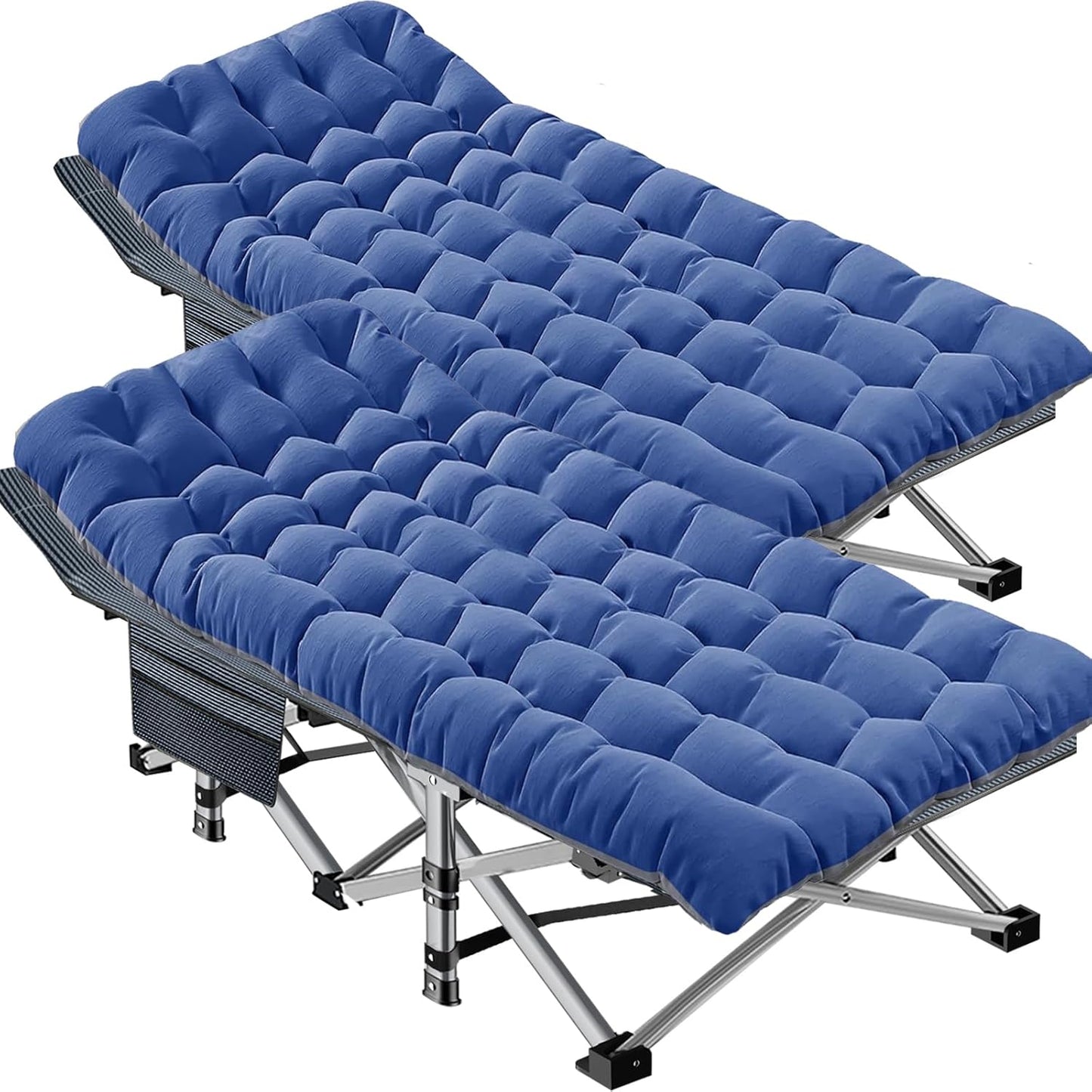 DoCred Oversized XXL Folding Camping Cot with Mattress for Comfort