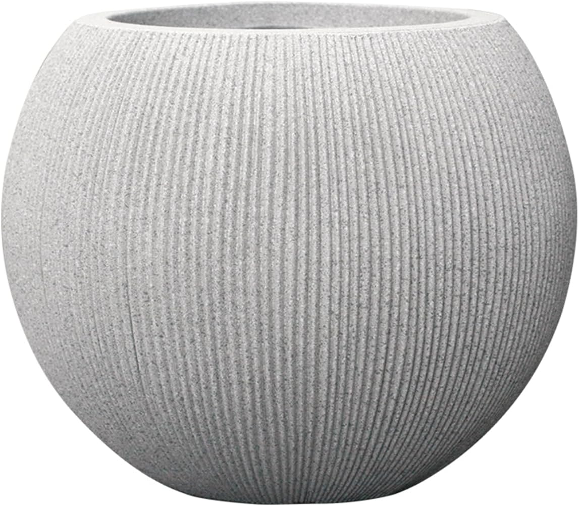 Elegant Beige Round Planters for Indoor and Outdoor Plants
