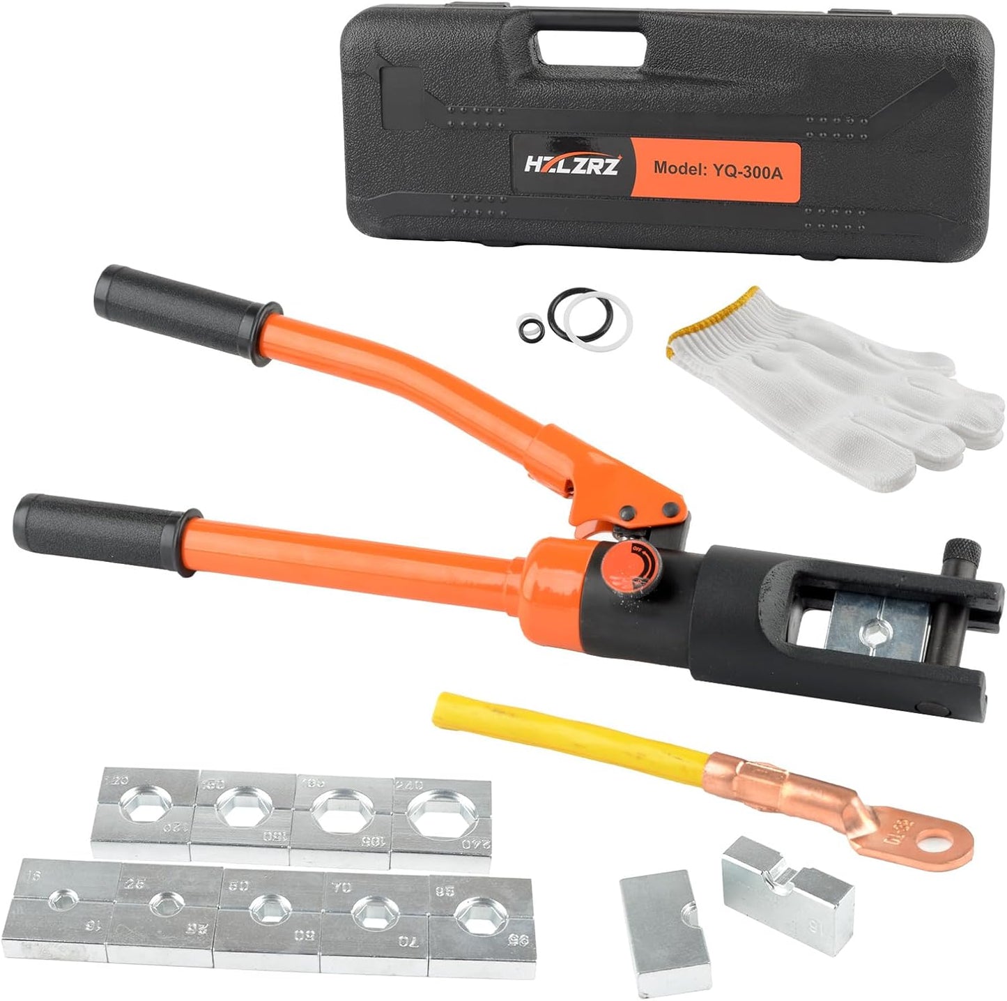 Hydraulic Crimping Tool with 11 Pairs of Dies for Precision