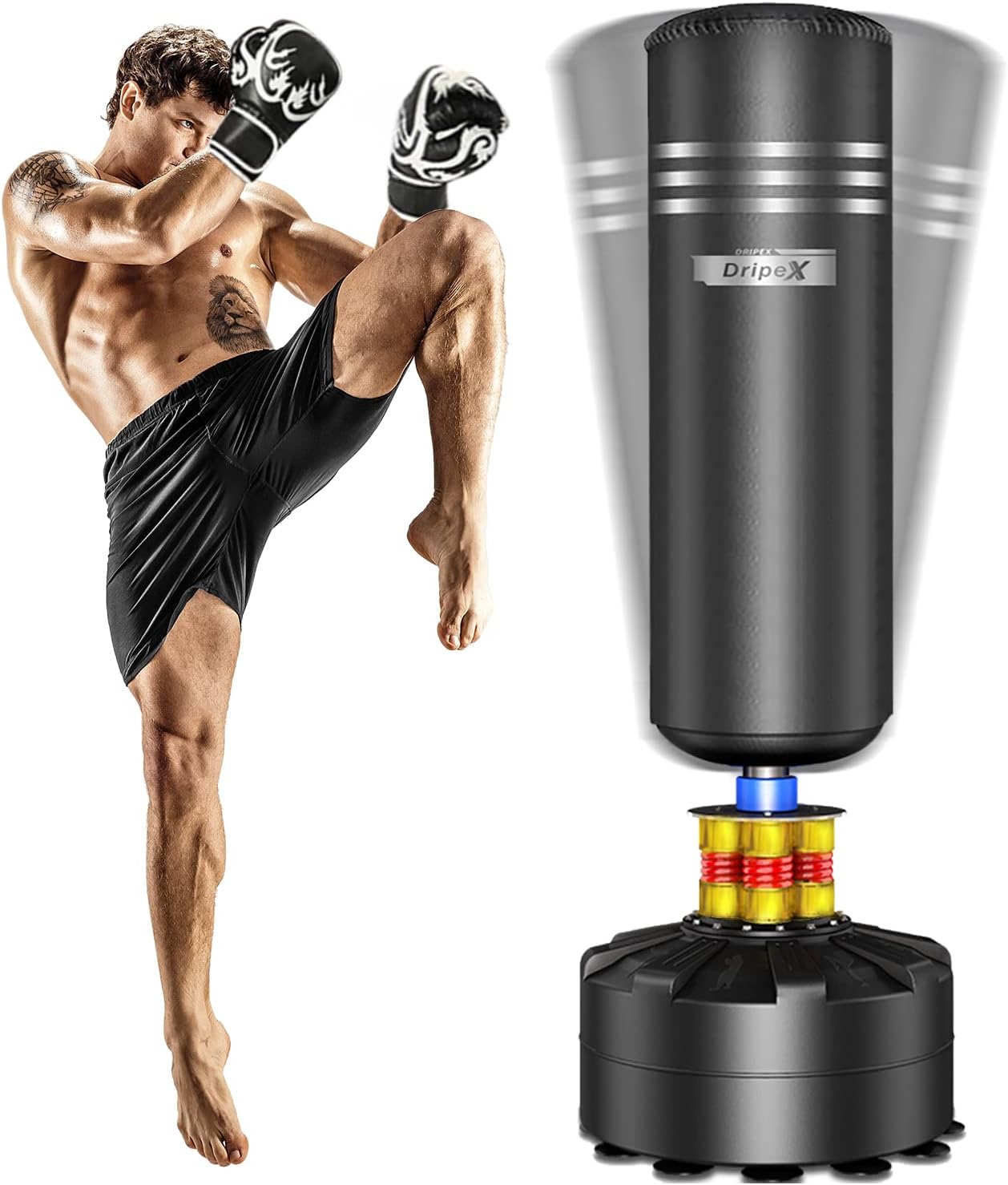 Dripex Standing Boxing Bag - Ultimate Home Workout Partner