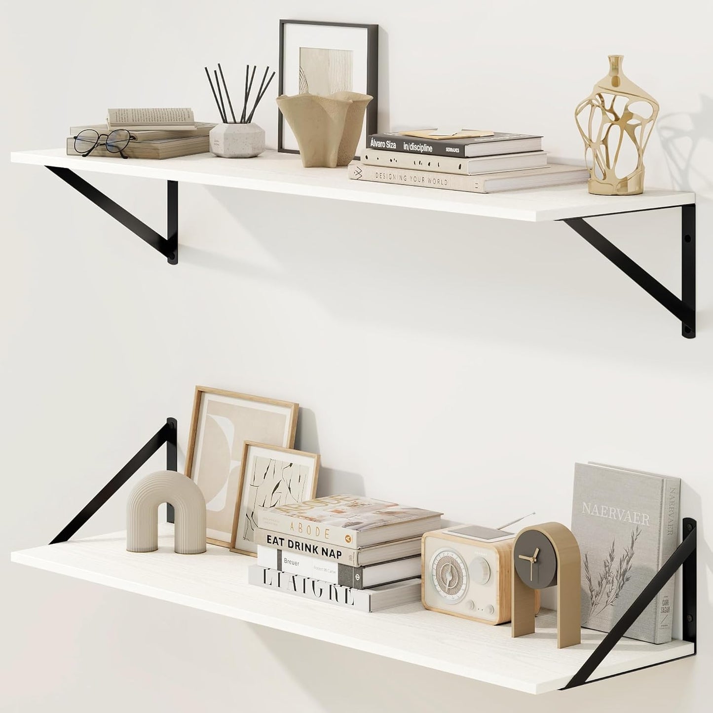 Deep Floating Shelves for Wall - Sturdy and Stylish Storage