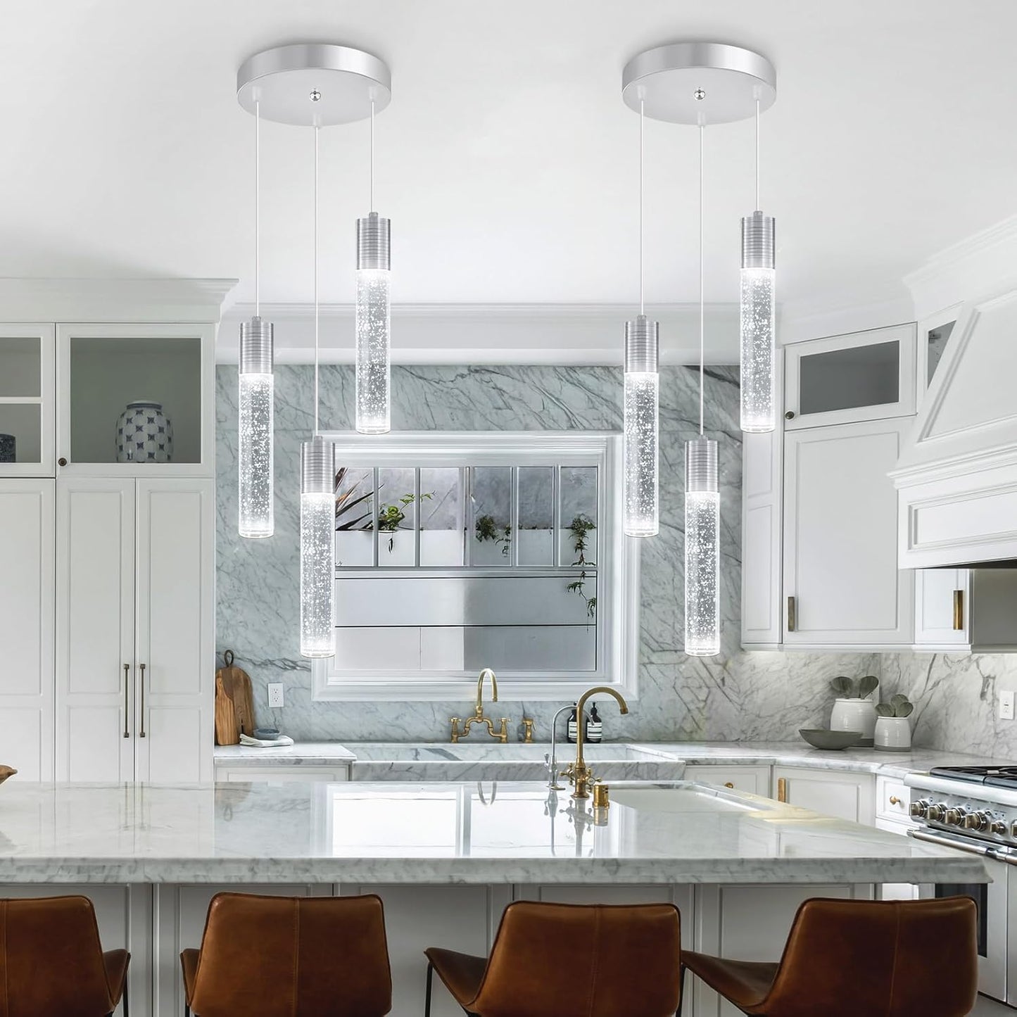 3-Lights Pendants Light for Kitchen Island and Dining Room