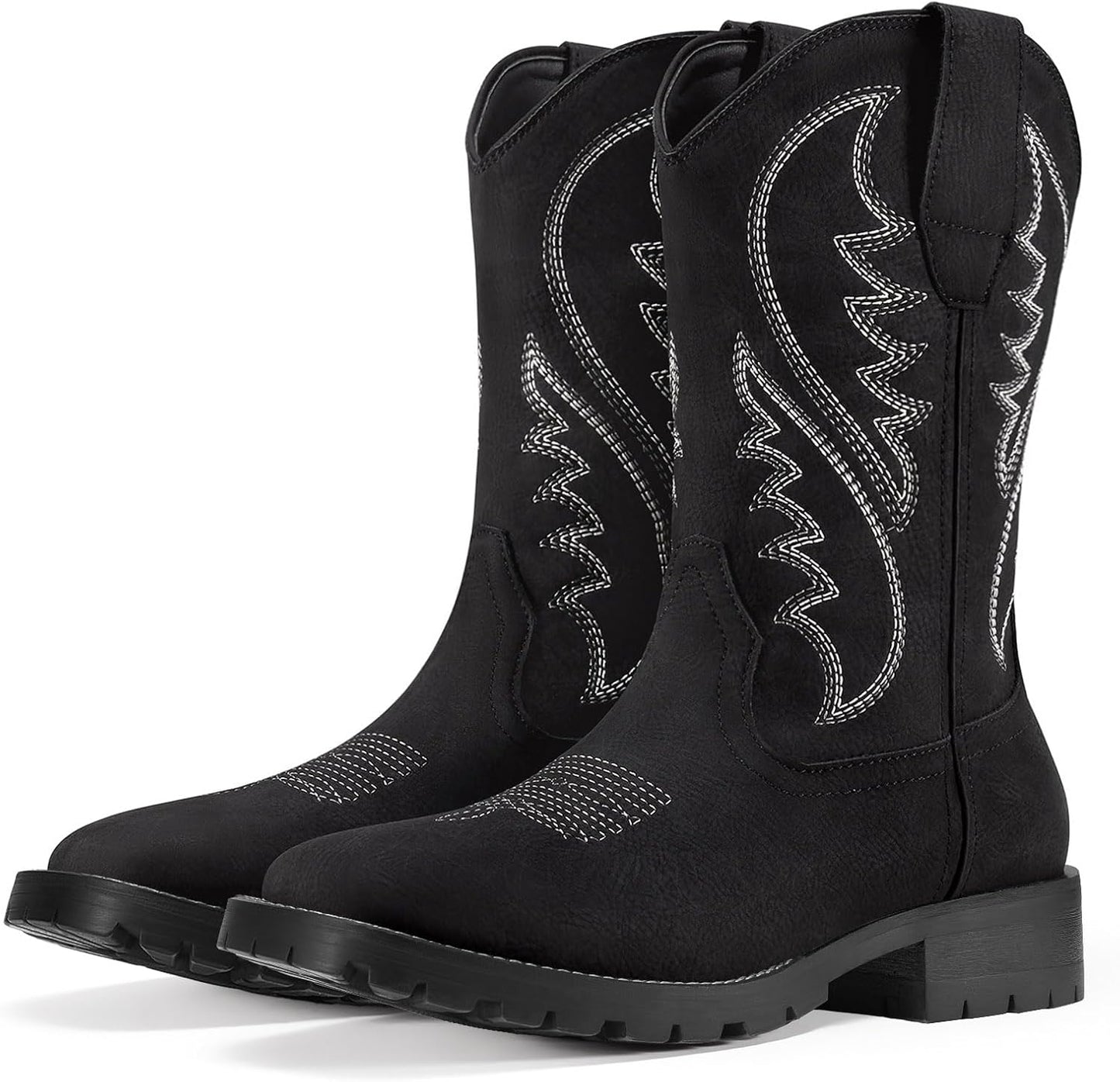 Rollda Cowboy Boots for Men - Classic Embroidered Western Style