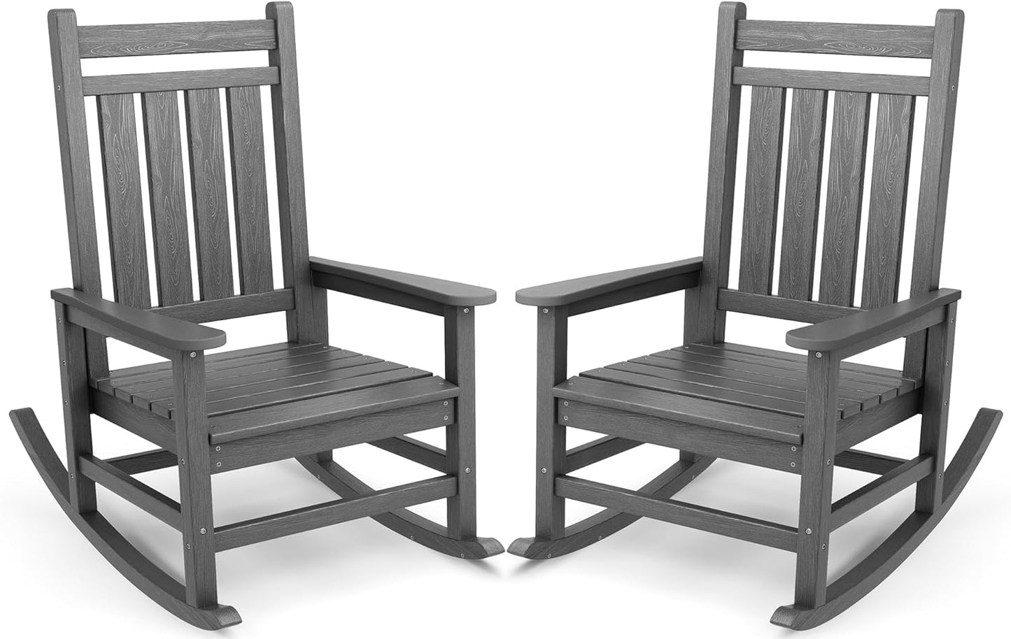 Oversized Outdoor Rocking Chair Set of 2 for Ultimate Comfort