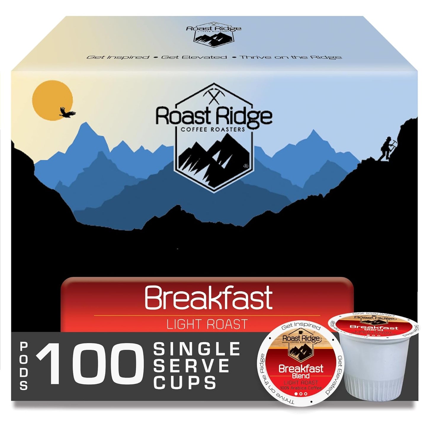 Roast Ridge Single Serve Coffee Pods for Keurig K-Cup Brewers