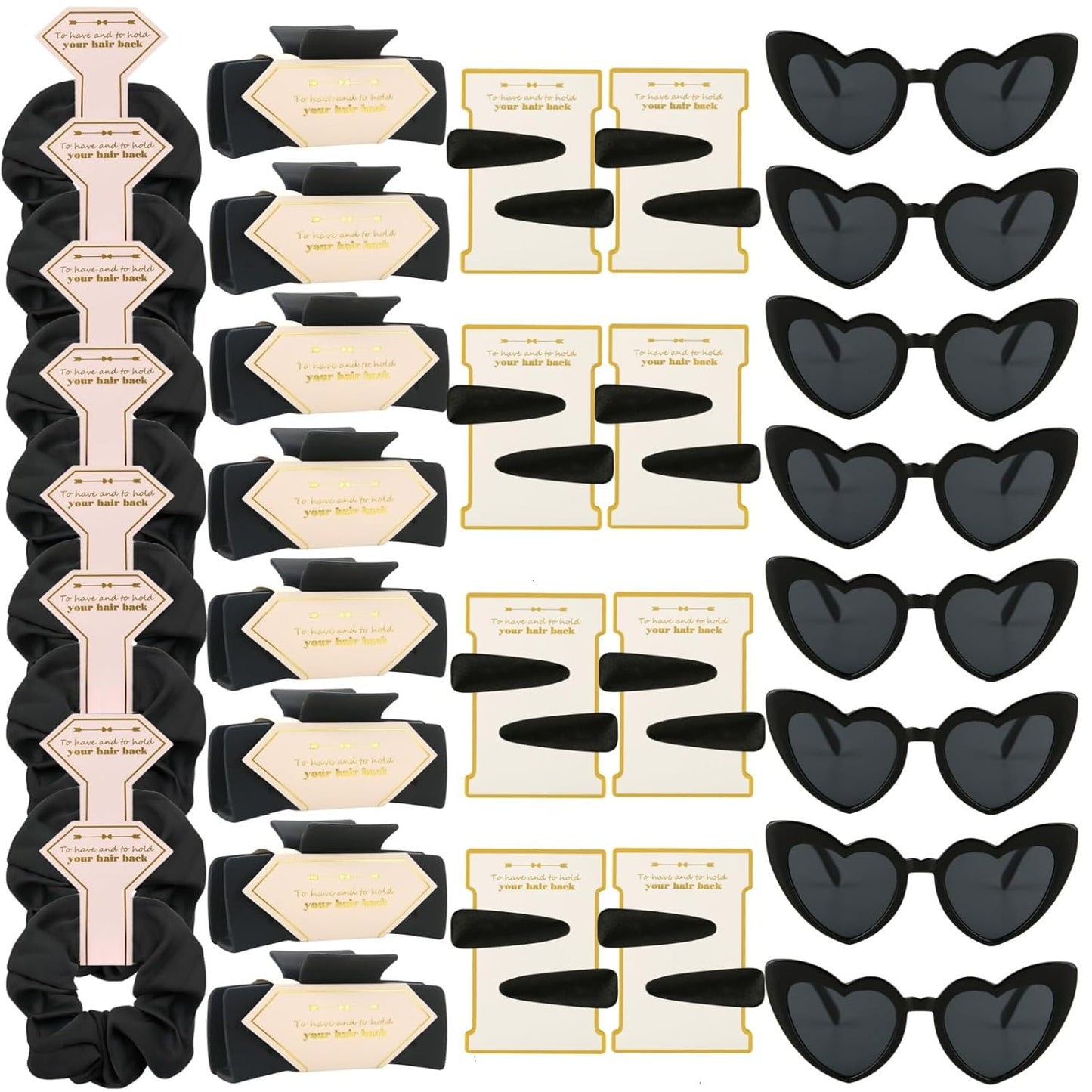 40pcs Bridesmaid Proposal Gifts with Scrunchies and Sunglasses
