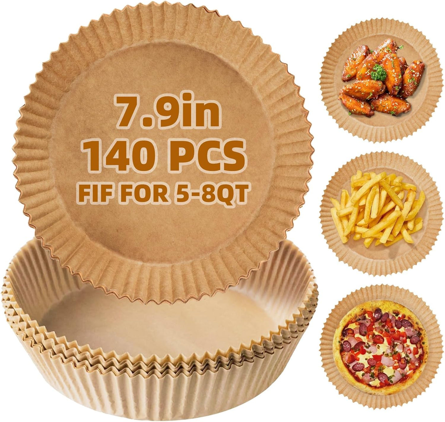 Oil-Resistant Air Fryer Liners by Pabues
