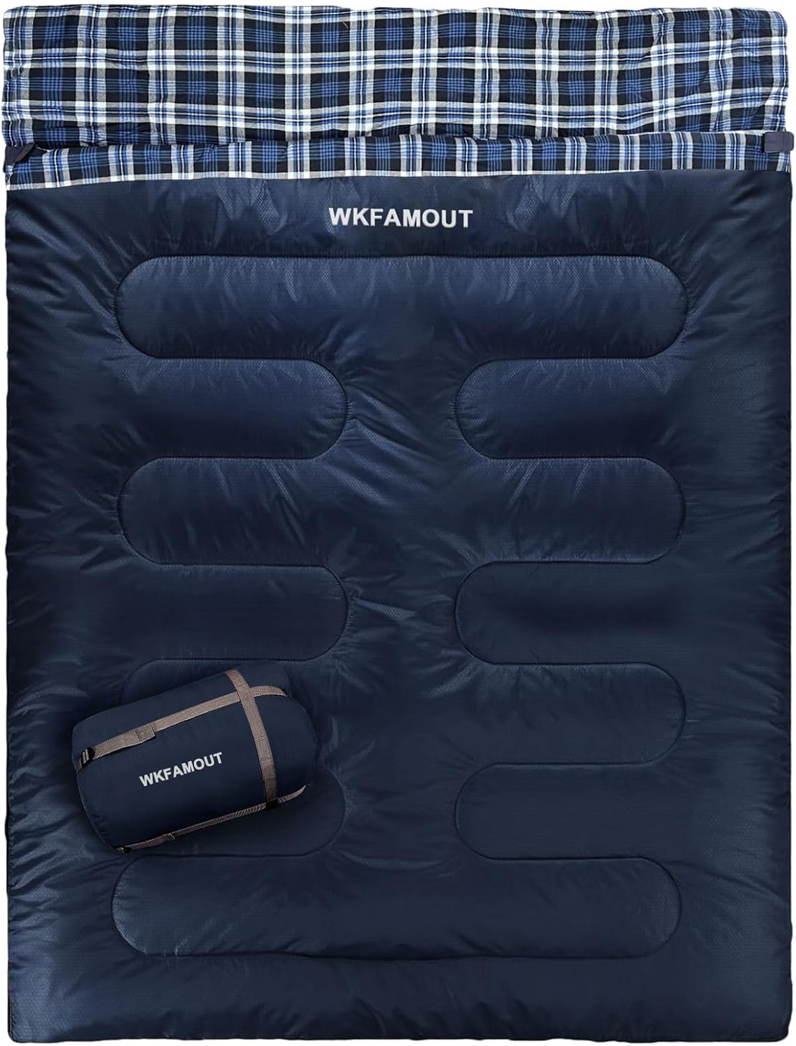 Double Sleeping Bag for Adults Waterproof Queen Size Comfort