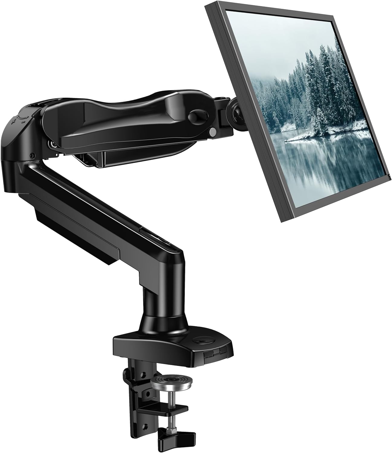 HUANUO Gas Monitor Arm - Adjustable Stand, Fits 13-32 Inch LCD Monitors