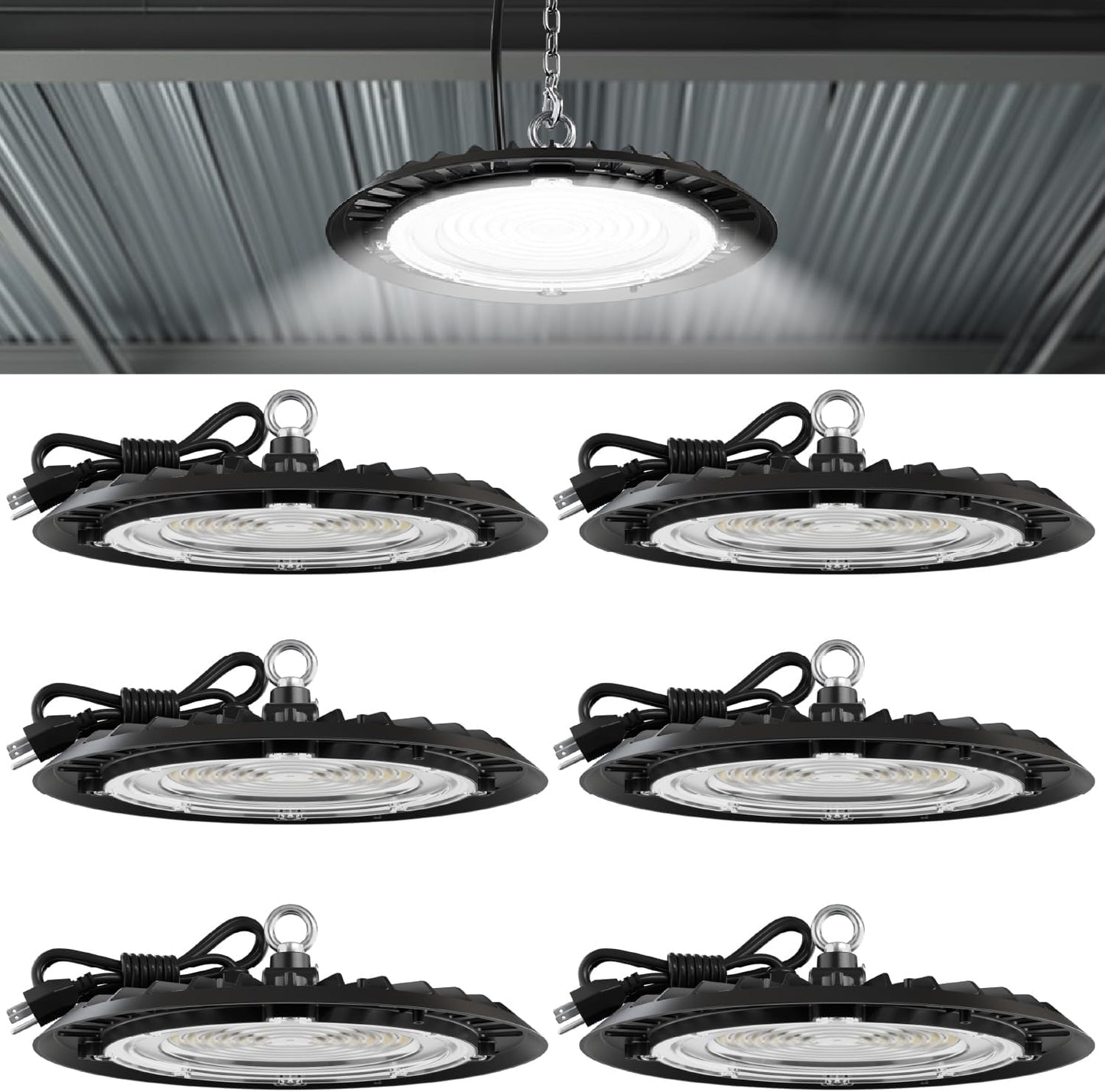 Sunco UFO LED High Bay Light for Warehouse, 200W, 28000 LM