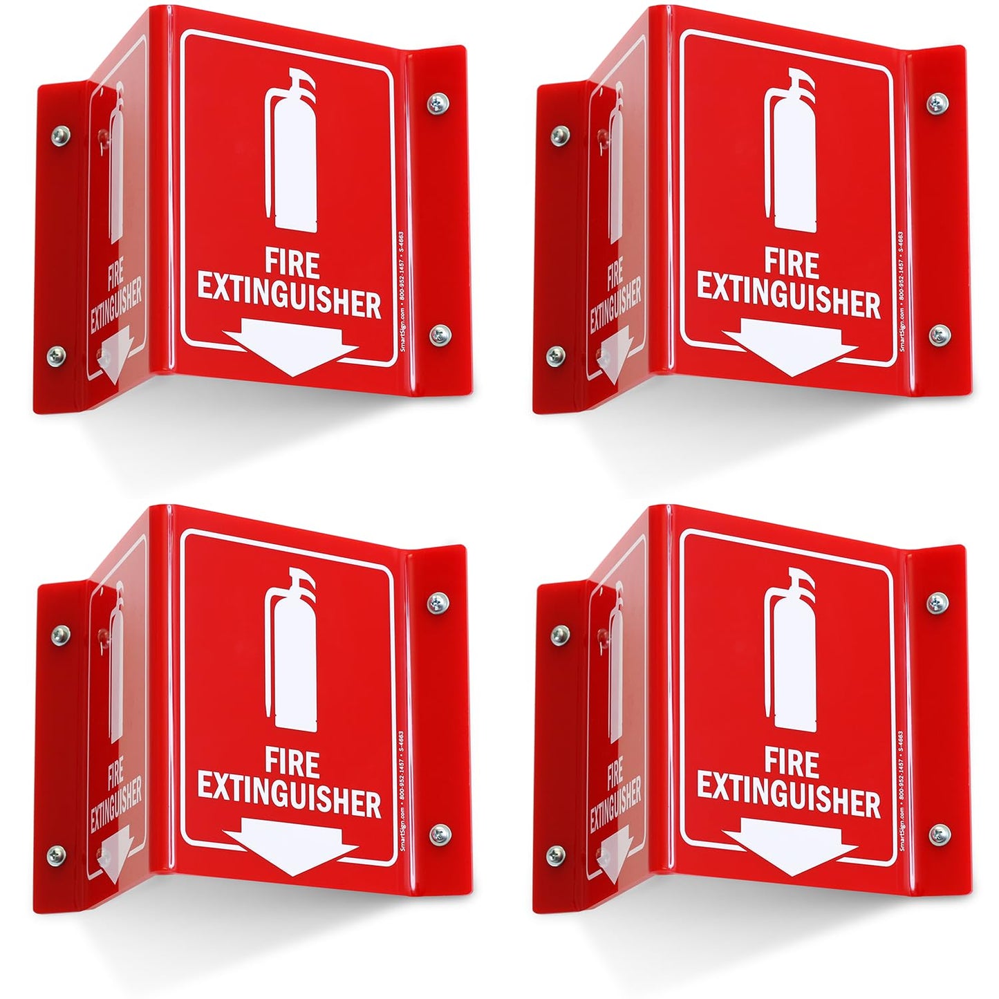 SmartSign Fire Extinguisher Projecting Sign - Visible & Durable