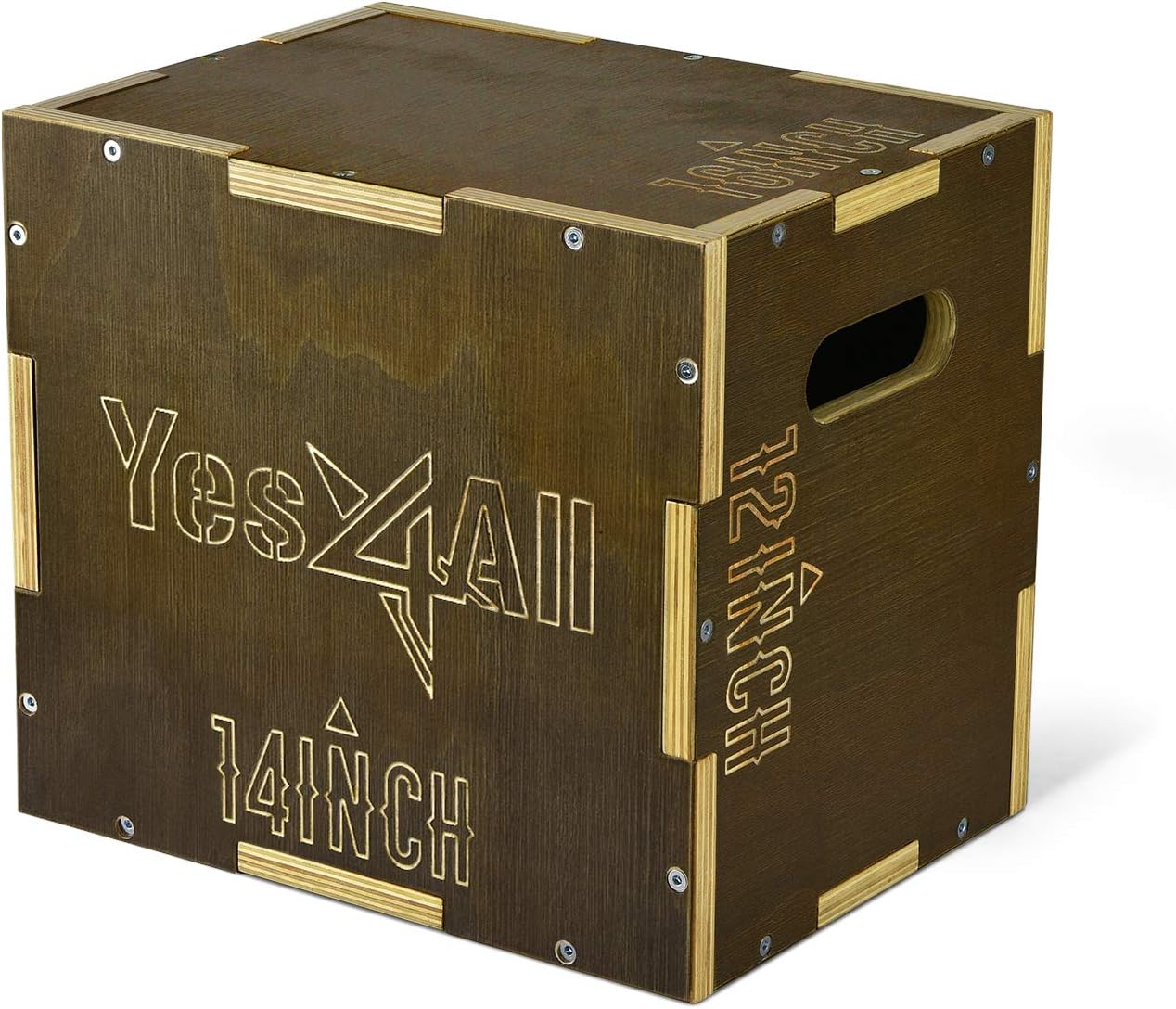 Yes4All Plyo Box: Versatile 3-in-1 Wooden Jumping Box