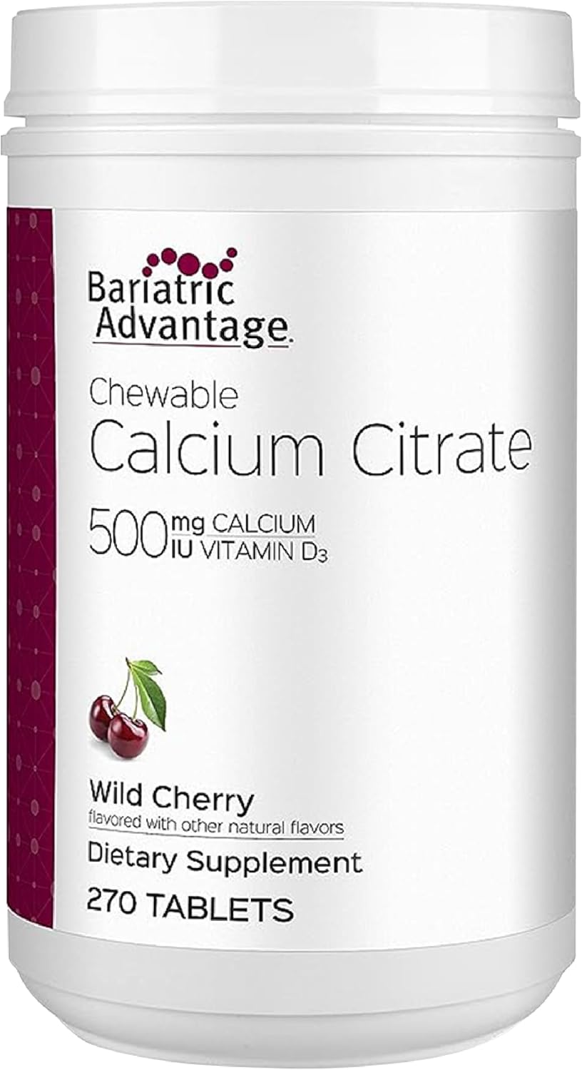 Bariatric Calcium Citrate Chewable 500mg with Vitamin D3 Benefits