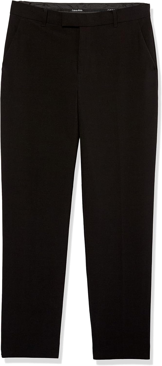Calvin Klein Boys' Flat Suit Dress Pant for Stylish Occasions