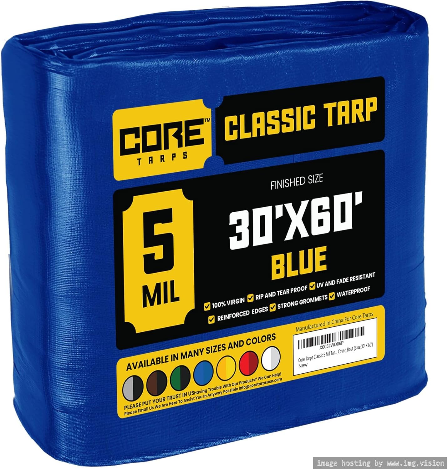 Core Tarps Classic 5 Mil Tarp Cover for All Weather Needs