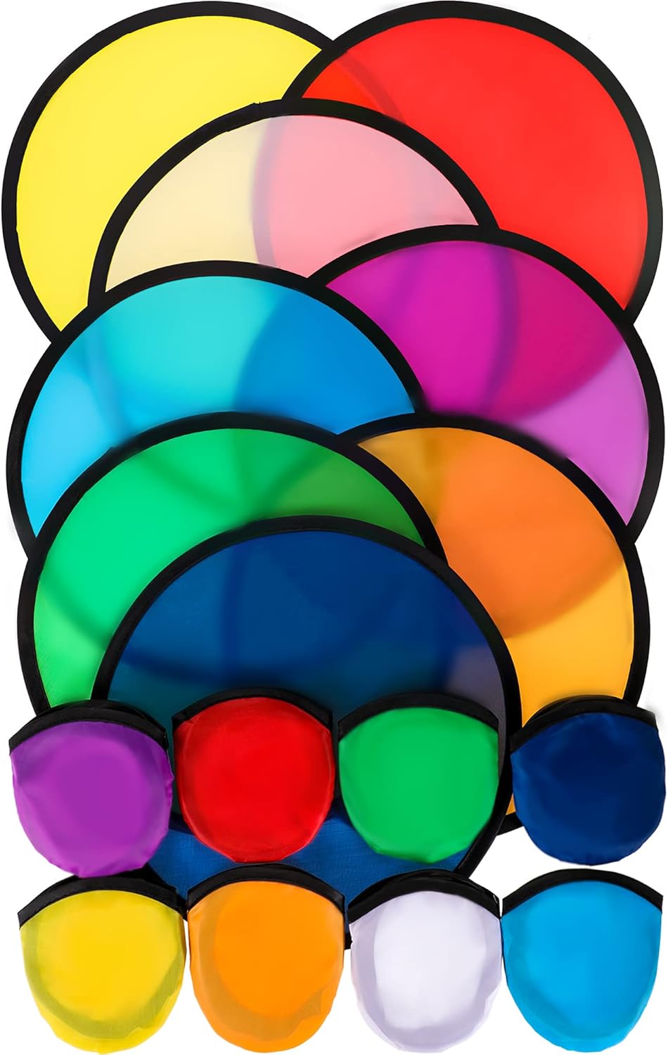 Foldable Flying Disc Fans Set - Portable Fun for Any Occasion