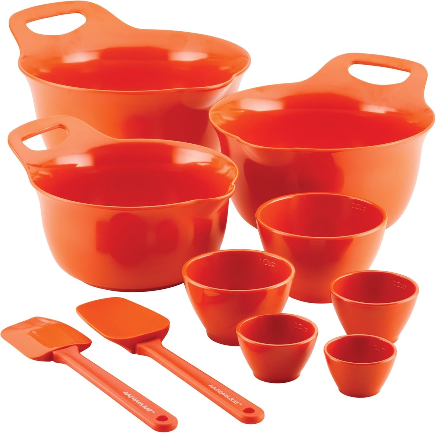 Rachael Ray Mixing Bowl Set: Colorful 10 Piece Kitchen Utensils
